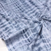 Tissu de coton tie & dye gris-bleu