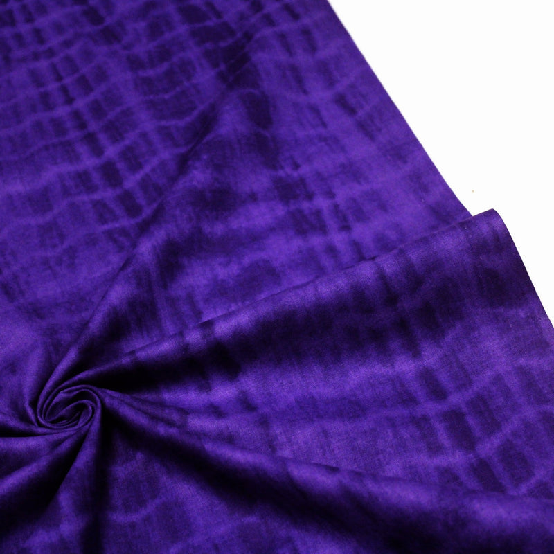 Tissu de coton tie & dye violet - TissusPapi.com