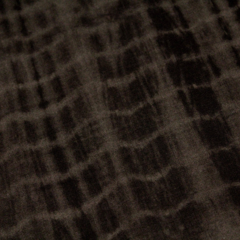 Tissu de coton tie & dye marron chocolat - TissusPapi.com