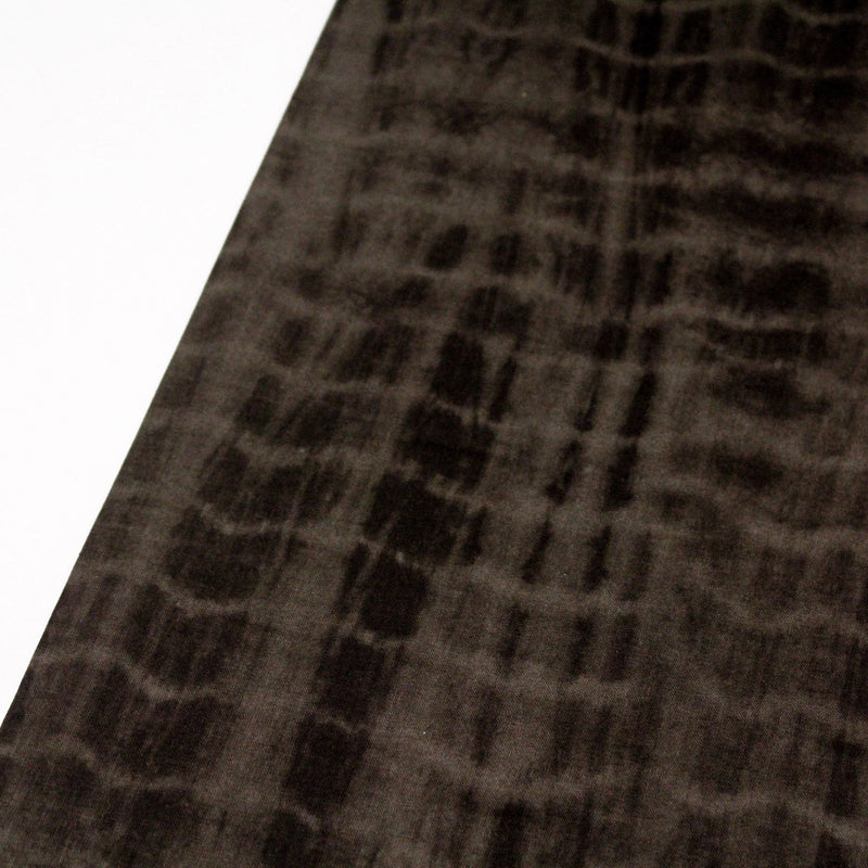 Tissu de coton tie & dye marron chocolat - TissusPapi.com