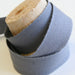 Ruban sergé de coton gris 23,5mm - Fabrication française - tissuspapi