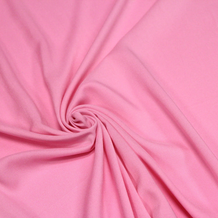 Tissu viscose fluide rose
