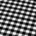 Tissu popeline de coton VICHY noir & blanc à carreaux 1cm - OEKO-TEX® - tissuspapi