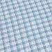 Tissu Tweed coton & polyester tartan à carreaux bleus & écrus