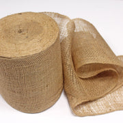 Rouleau de 50m de ruban de toile de jute 20cm de large, parfait pour la décoration de mariage, chemins de table et jolis noeuds ! - TissusPapi.com