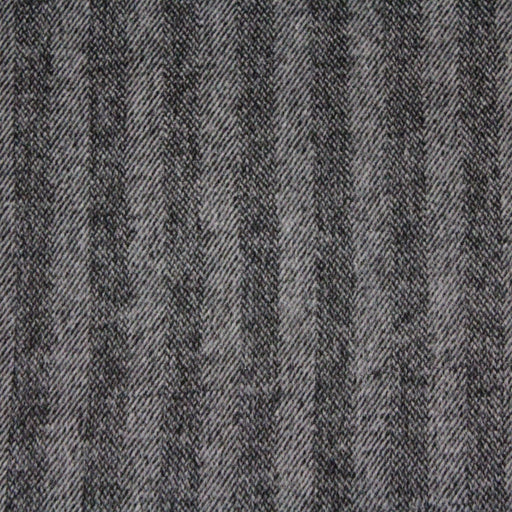 Tissu Lainage Hiver à rayures et chevrons grises anthracite et gris clair - tissuspapi