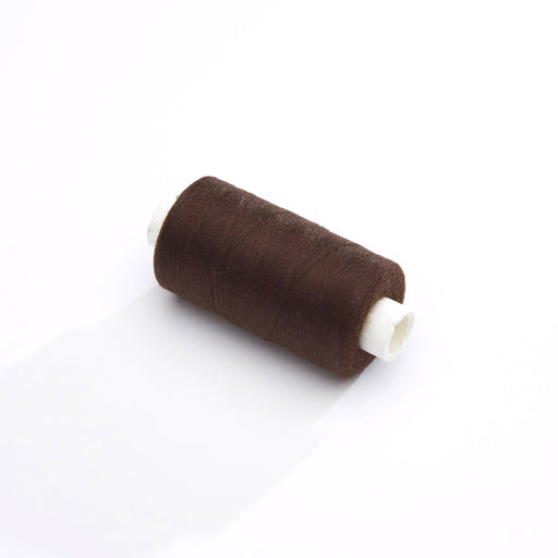 Bobine de fil marron chocolat - 500m - Fabrication française - Oeko-Tex - tissuspapi