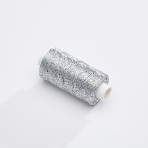 Bobine de fil argenté métal - 500m - Fabrication française - Oeko-Tex - tissuspapi