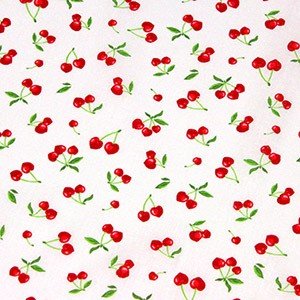 Tissu cotonnade LES PETITES CERISES - OEKO - TEX - TissusPapi.com