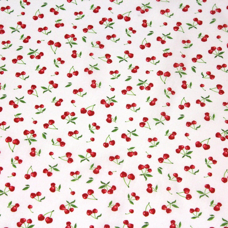 Tissu cotonnade LES PETITES CERISES - OEKO - TEX - TissusPapi.com