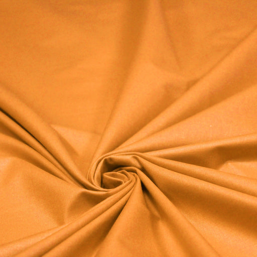 Tissu de coton uni jaune safran BENJAMIN - OEKO-TEX® - tissuspapi