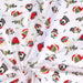 Tissu popeline de coton de Noël aux personnages de Noël, fond blanc - Oeko-Tex
