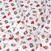 Tissu popeline de coton de Noël aux personnages de Noël, fond blanc - Oeko-Tex
