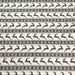 Tissu de coton de Noël scandinave aux rennes & étoiles de neiges gris, fond écru - TissusPapi.com