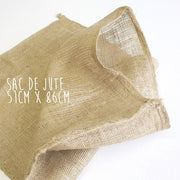 Sac de jute en toile naturelle, 51cm x 86cm - TissusPapi.com
