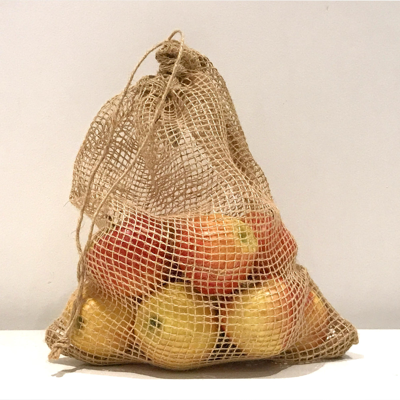 Sac à vrac en toile de jute JUSTENET©, à tirette et maille large - tissuspapi