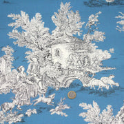 Tissu Toile de Jouy traditionnelle, nombreux fonds très colorés au choix, grande largeur 280cm - OEKO - TEX STANDARD 100 - TissusPapi.com