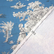 Tissu Toile de Jouy traditionnelle, nombreux fonds très colorés au choix, grande largeur 280cm - OEKO - TEX STANDARD 100 - TissusPapi.com
