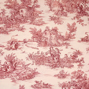 Tissu coton épais demi - natté TOILE DE JOUY, grande largeur 280cm : bleu, vert, rouge, noir - OEKO - TEX - TissusPapi.com