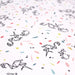 Tissu de coton aux flamants roses, dessin façon origami japonais, fond blanc - OEKO-TEX®