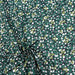 Tissu de coton aux pois verts & blancs, fond bleu marine - OEKO-TEX®