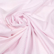 Tissu popeline de coton blanche à pois roses - COLLECTION POLKA DOT - TissusPapi.com