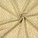 Tissu de coton aux gouttes blanches, fond ocre - OEKO-TEX®