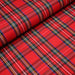 Tissu écossais, authentique TARTAN "Royal Stewart" rouge - tissuspapi