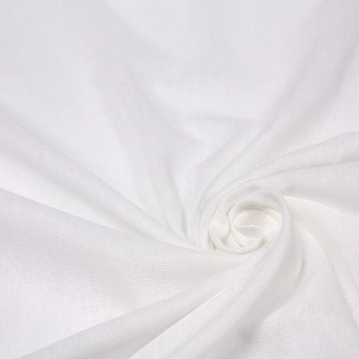 Tissu gaze de coton blanc, maille fine - tissuspapi