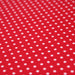 Tissu popeline de coton rouge à pois blancs - COLLECTION POLKA DOT - Oeko-Tex