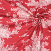 Tissu Toile de Jouy traditionnelle, nombreux fonds très colorés au choix, grande largeur 280cm - OEKO - TEX STANDARD 100 - TissusPapi.com
