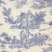 Tissu coton Toile de Jouy traditionnelle 160cm de large : bleu, rouge, vert, gris - OEKO - TEX - TissusPapi.com