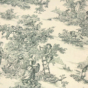 Tissu coton épais demi - natté TOILE DE JOUY, grande largeur 280cm : bleu, vert, rouge, noir - OEKO - TEX - TissusPapi.com
