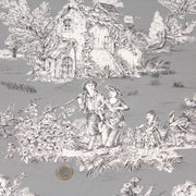 Tissu Toile de Jouy traditionnelle, nombreux fonds très colorés au choix, grande largeur 280cm - OEKO - TEX STANDARD 100 - TissusPapi.com