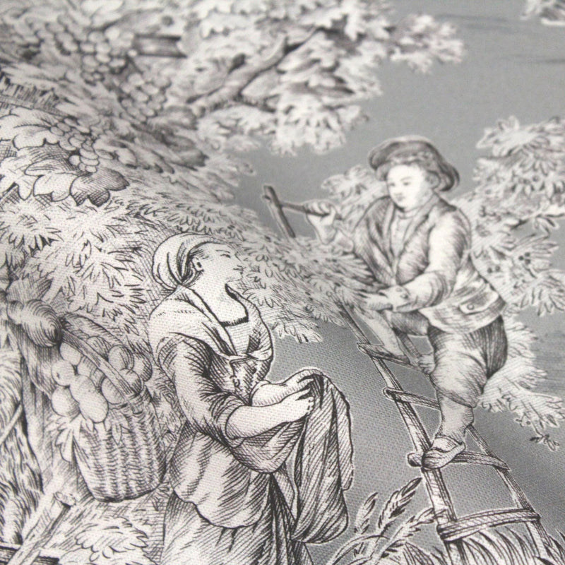 Tissu Toile de Jouy traditionnelle, nombreux fonds très colorés au choix, grande largeur 280cm - OEKO - TEX STANDARD 100 - TissusPapi.com