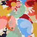 Tissu de coton NINA aux grandes fleurs pivoines multicolores, fond blanc - Oeko-Tex
