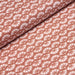 Tissu de coton motifs japonais éventails blancs, fond ocre - OEKO-TEX® - tissuspapi