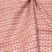 Tissu de coton motifs japonais éventails blancs, fond ocre - OEKO-TEX®