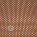 Tissu de coton marron clair aux pois crème - Oeko-Tex - COLLECTION POLKA DOT