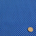 Tissu popeline de coton bleu roi à pois blancs - COLLECTION POLKA DOT - Oeko-Tex