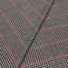 Tissu Lainage Pied de coq blanc cassé, rouge et noir - Fabrication Italienne - tissuspapi