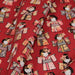 Tissu de coton motif japonais aux geishas, fond rouge carmin - Oeko-Tex
