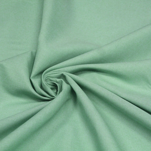Tissu de coton uni vert clair VERT DE JOUY - Oeko-Tex - tissuspapi