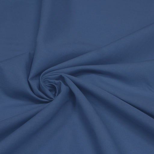 Tissu de coton uni bleu BLEU DE JOUY - Oeko-Tex - tissuspapi