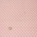 Tissu de coton aux motifs ocre & blanc, fond rose pâle - OEKO-TEX®
