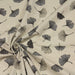 Tissu de coton façon lin, japonais aux fleurs Ginkgo grises, sur fond lin - Oeko-Tex