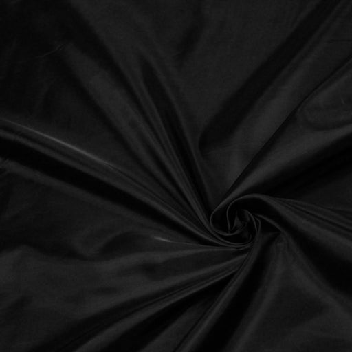 Tissu doublure de polyester noir uni - tissuspapi
