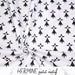 Tissu popeline de coton BRETAGNE - Les mouchetures d'hermine noires sur fond blanc - Petit motif - tissuspapi