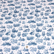 Tissu cotonnade Toile de Jouy OBER blanc : nombreuses couleurs - OEKO - TEX - TissusPapi.com