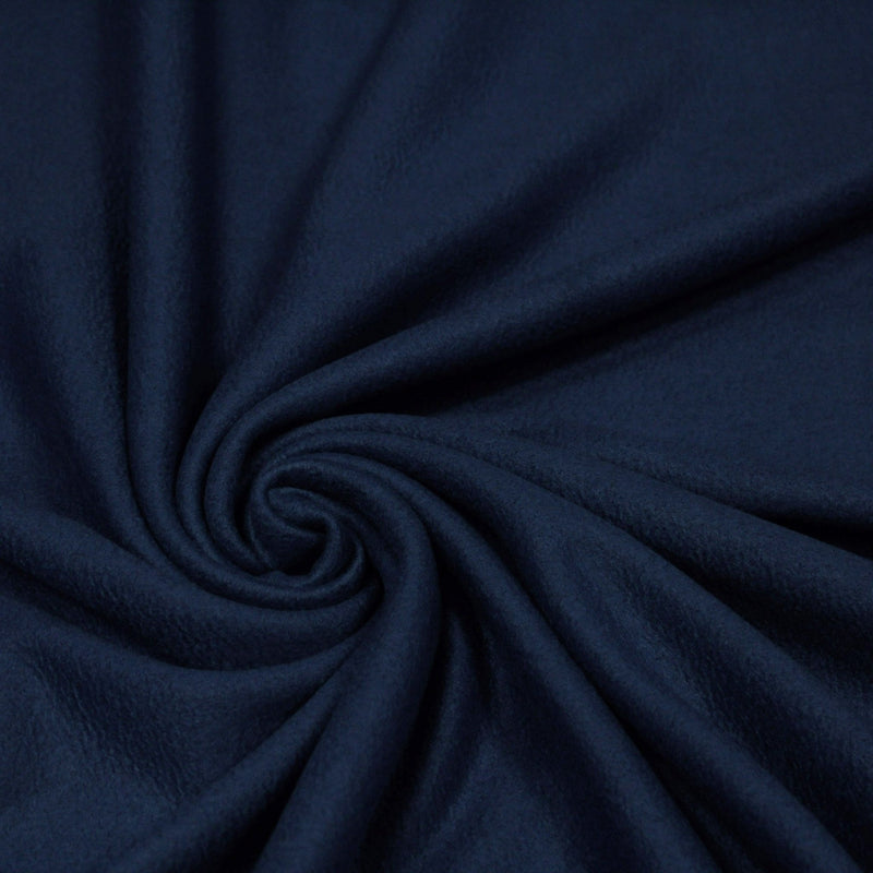 Tissu Polaire bleu marine uni - TissusPapi.com